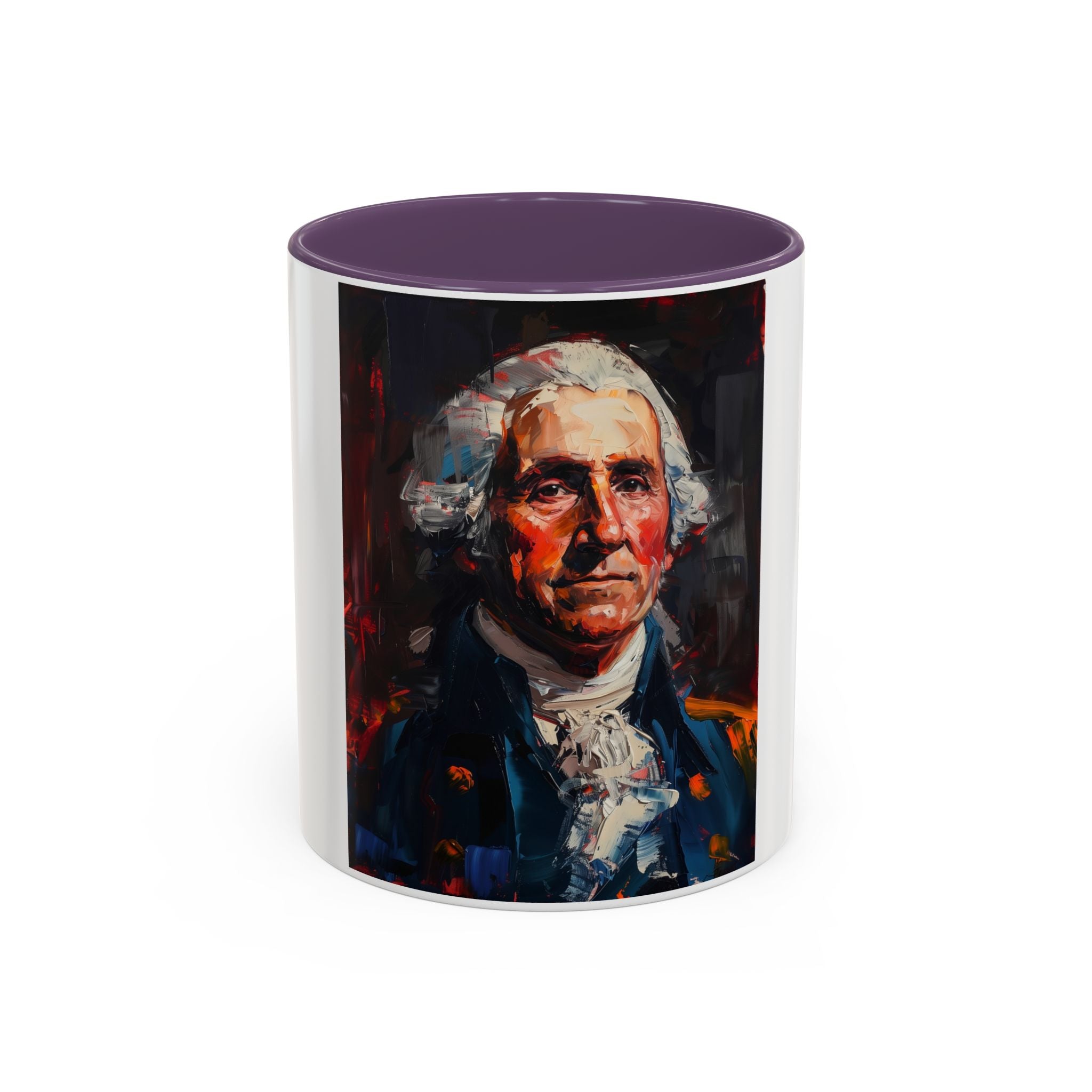 George Washington Historical Portrait Coffee Mug — Patriotic Vintage-Style Art