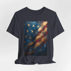 Patriotic Short Sleeve Tee, Unisex Casual Wear, Fourth of July Shirt, Independence Day Gift, Amercan Flag T-Shirt - 250 USA Celebration