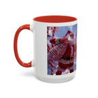Festive Santa Candy Wonderland Mug | Holiday Santa Claus Candy Cane Forest - 250 USA Celebration