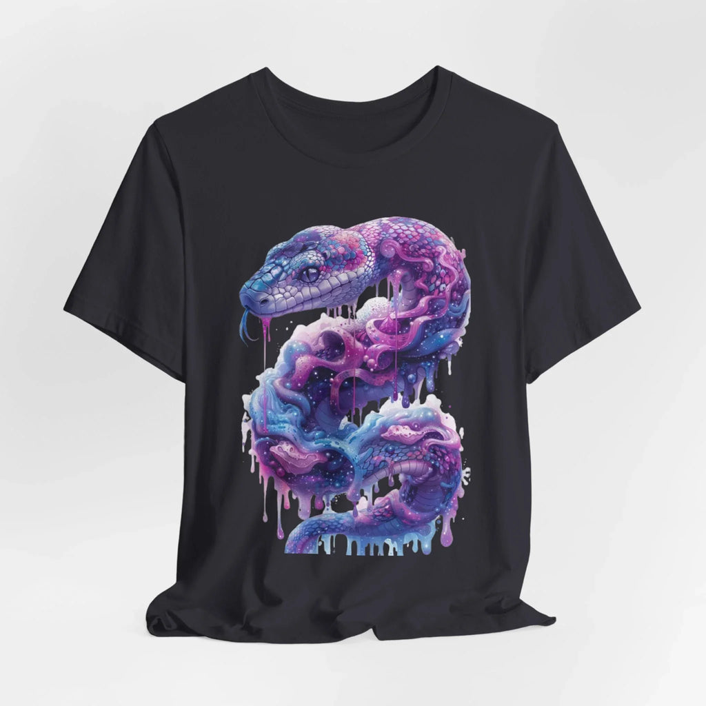 Psychedelic Rainbow Ouroboros Tee | Galaxy Fractal Mushroom Snake - 250 USA Celebration