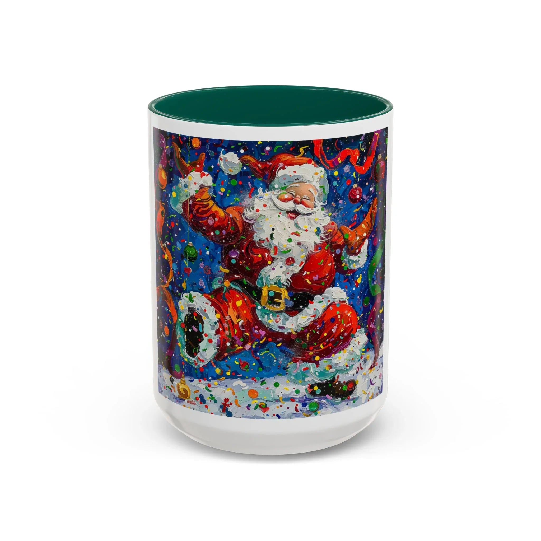 Colorful Mugs (11oz, 15oz) Santa Claus Coffee Cup, Santa Claus Coffee Mug - 250 USA Celebration
