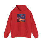 Romantic Sunset Hoodie with Hot Air Balloon, Unisex Sweatshirt for Valentines Day, Valentine's Day T-Shirts, Personalized Valentine's Gifts - 250 USA Celebration