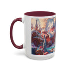 Festive Santa in Candy Wonderland mug | Holiday Christmas ceramic mug - 250 USA Celebration