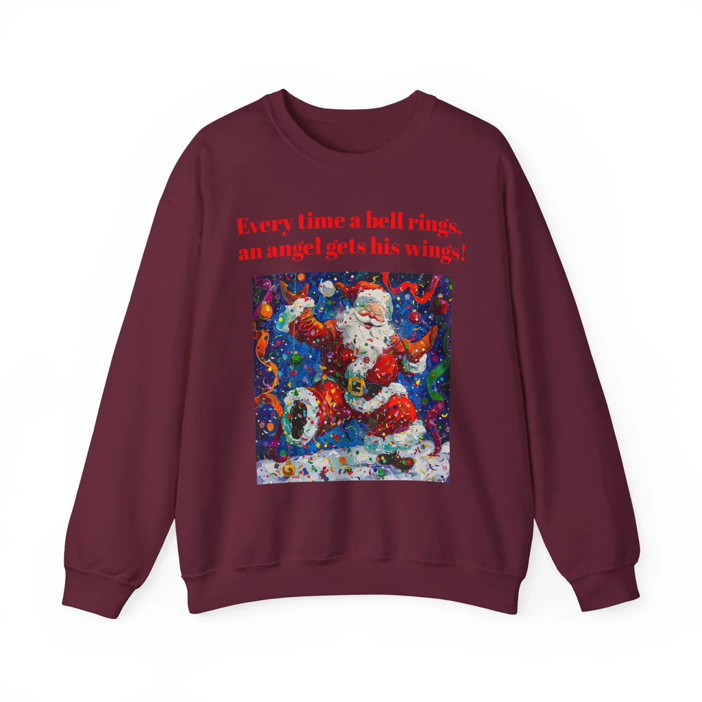 Festive Angel Sweatshirt, Cozy Holiday Crewneck, Christmas Apparel, Unique Gift, Winter Fashion - 250 USA Celebration