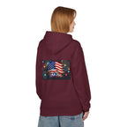 USA 250 Patriotic Hoodie with American Flag & Fireworks