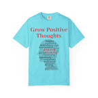 Grow Positive Thoughts T-shirt | Positive Word Cloud Mental Health Tee - 250 USA Celebration