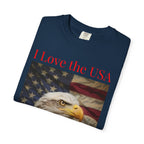 Patriotic Eagle T-Shirt — "I Love the USA 1776–2026"