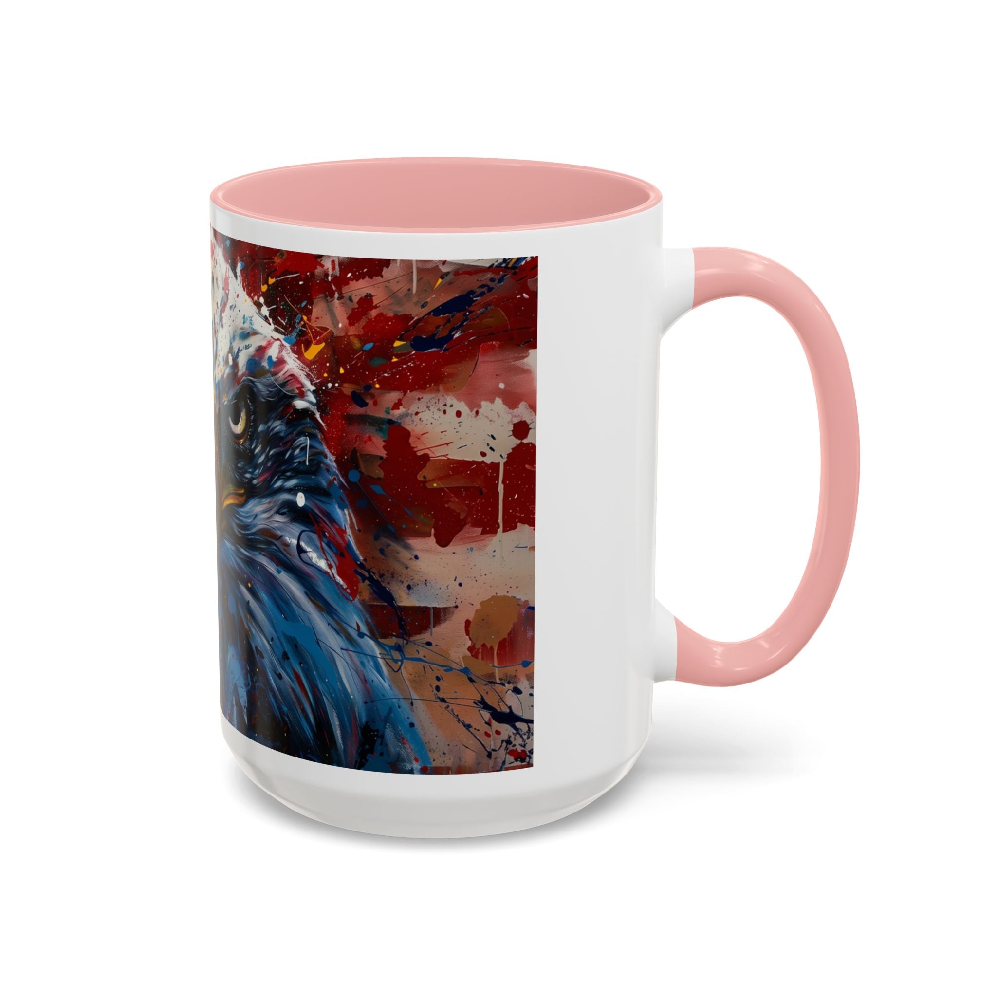 Patriotic Eagle Coffee Mug - Bold American Bald Eagle Art (11/15oz)