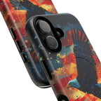 Eagle Flag Magnetic Phone Case, Patriotic iPhone Cover, Tough Cell Phone Cases, Gift for Veterans, Independence Day Accessories - 250 USA Celebration