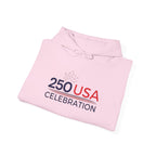 America 250 USA Celebration Hoodie | Official 250th Anniversary Edition 250 USA Celebration Hoodie | Patriotic Anniversary Red White Blue