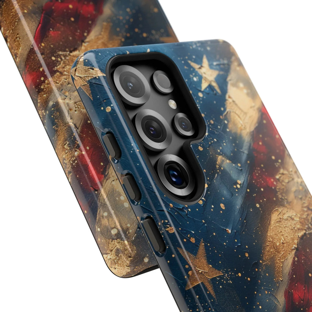 Patriotic Phone Case, Tough Cases with American Flag Design, Stylish Phone Accessories, USA Pride Gift, Durable Cases for All Occasions - 250 USA Celebration
