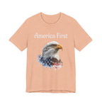 America First Eagle T-Shirt – Patriotic Bald Eagle Tee