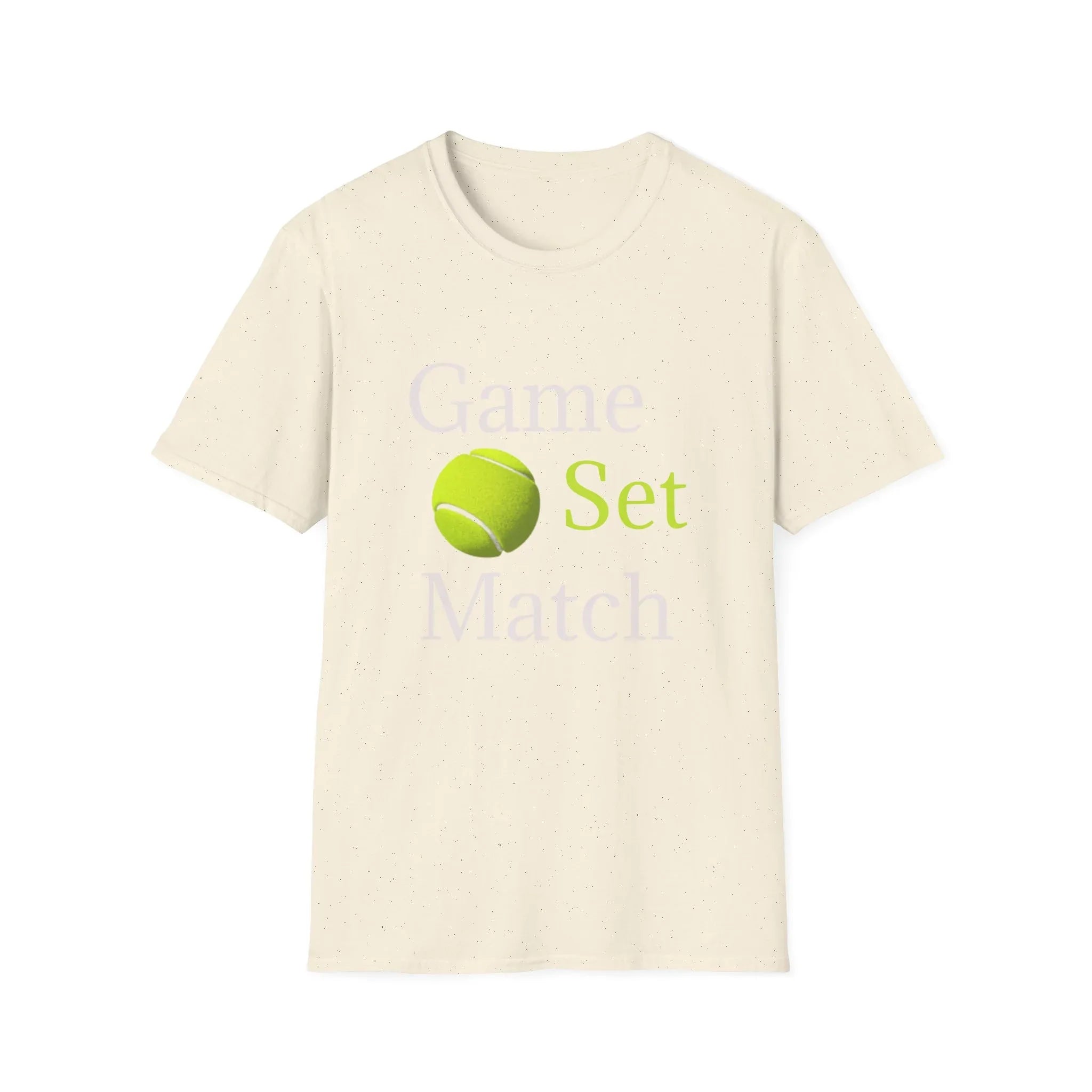 Game Set Match T-Shirt | Tennis Ball Graphic Tee - 250 USA Celebration