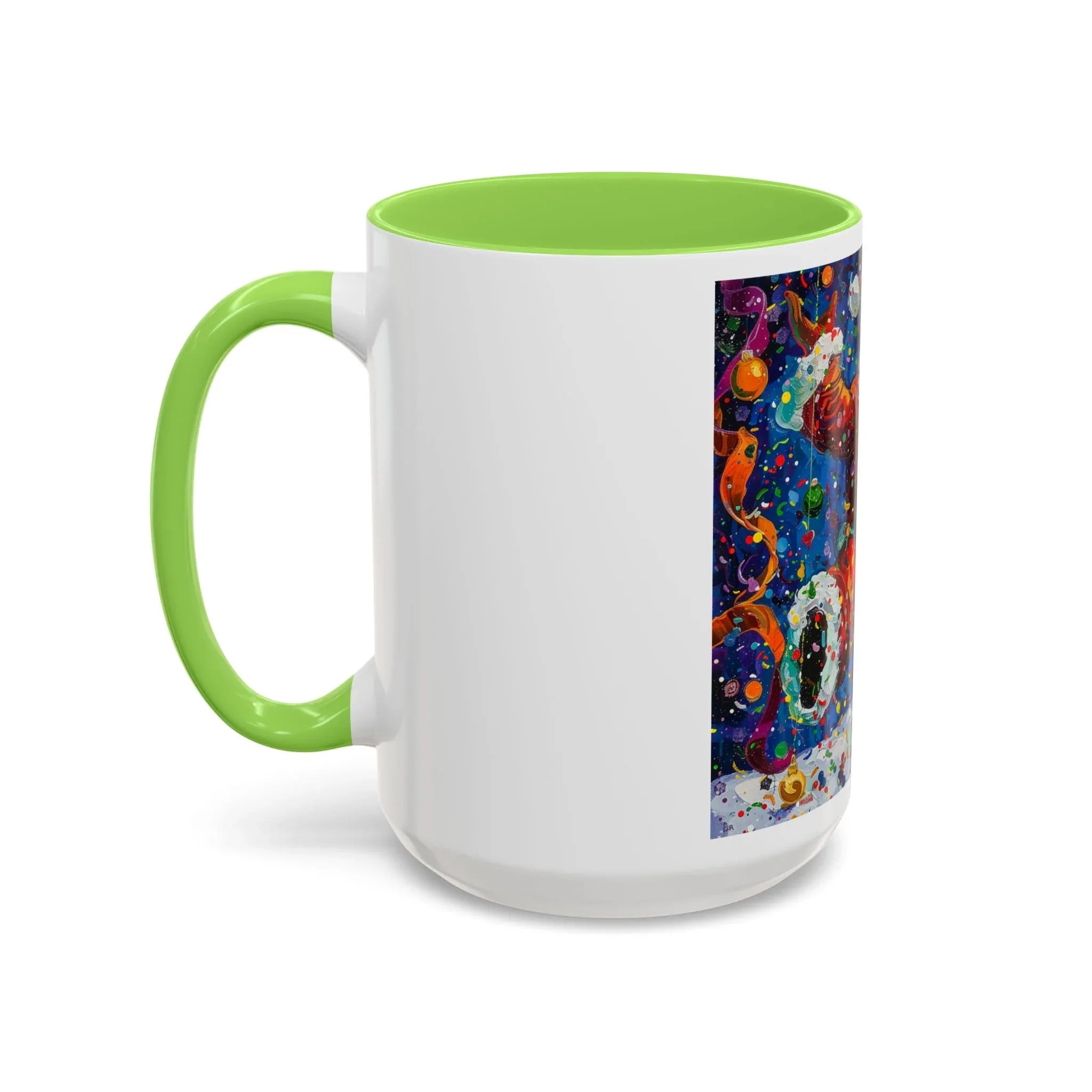 Colorful Mugs (11oz, 15oz) Santa Claus Coffee Cup, Santa Claus Coffee Mug - 250 USA Celebration