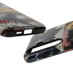 American Flag Bald Eagle phone case | Patriotic iPhone cover, cracked vintage flag design - 250 USA Celebration