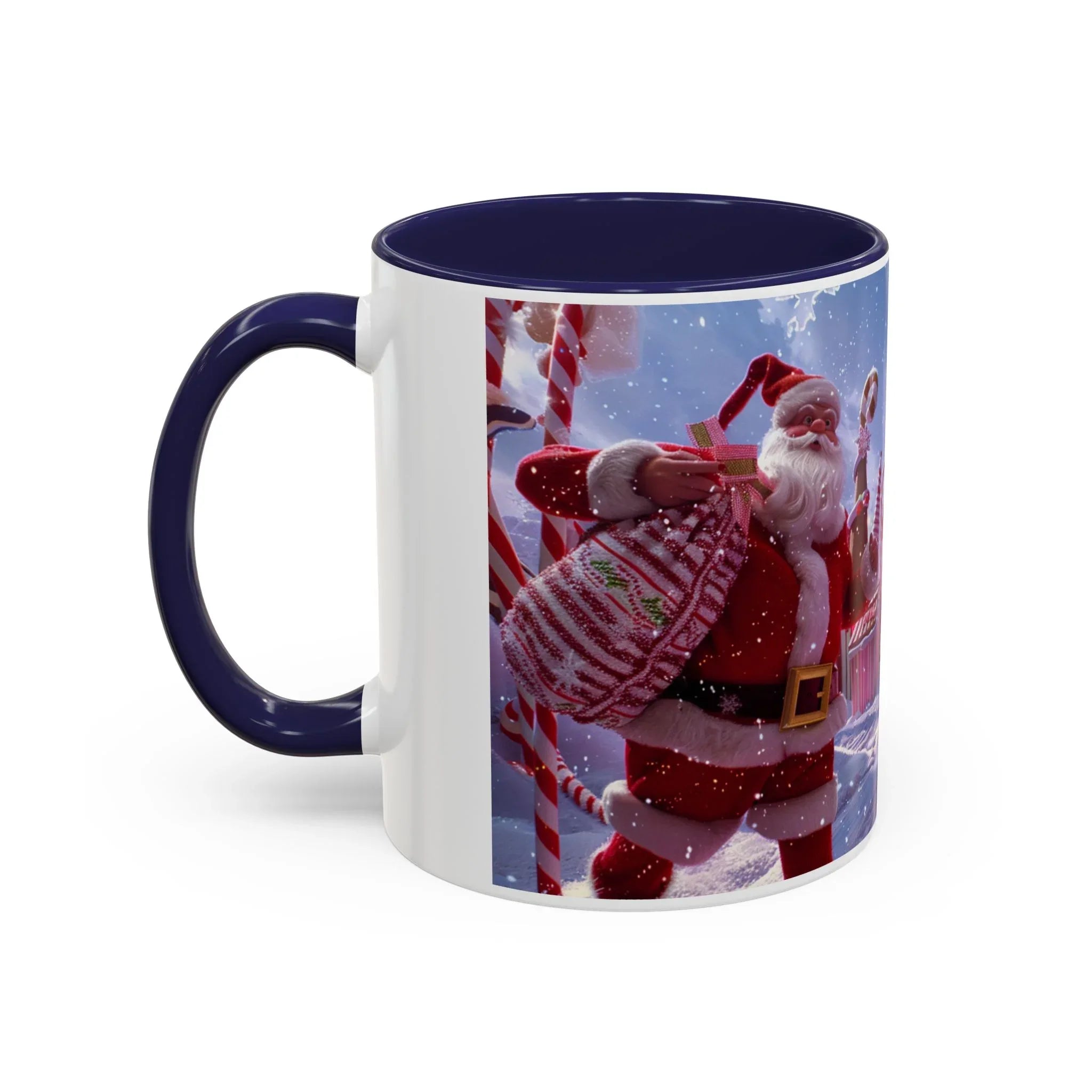 Festive Santa Mug, Holiday Coffee Cup, Christmas Gift for Coffee Lovers, Winter Wonderland Decor, Seasonal Tea Cup - 250 USA Celebration