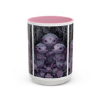 Purple Axolotl Trio Mug | Cute Amphibian Art Ceramic Coffee Cup - 250 USA Celebration