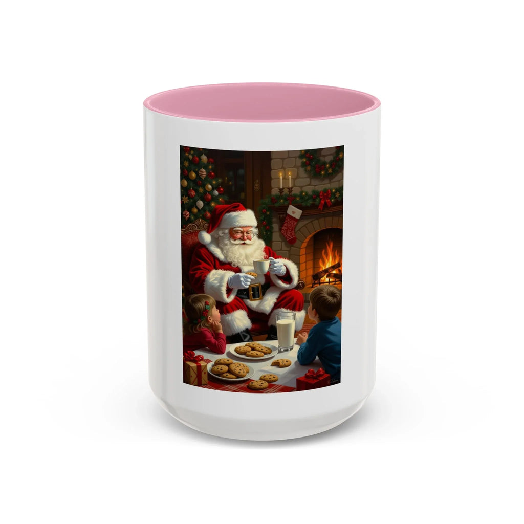 Christmas Santa Mug, Holiday Coffee Mug, Festive Drinkware, Cute Santa Cup, Winter Decor, Gift for Kids - 250 USA Celebration