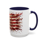 Patriotic 250th Anniversary Coffee Mug – American Flag Splash Accent (11/15oz)
