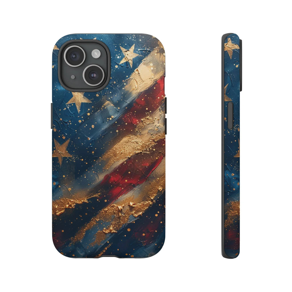 Patriotic Phone Case, Tough Cases with American Flag Design, Stylish Phone Accessories, USA Pride Gift, Durable Cases for All Occasions - 250 USA Celebration