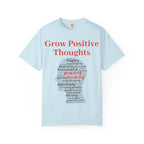 Grow Positive Thoughts T-shirt | Positive Word Cloud Mental Health Tee - 250 USA Celebration
