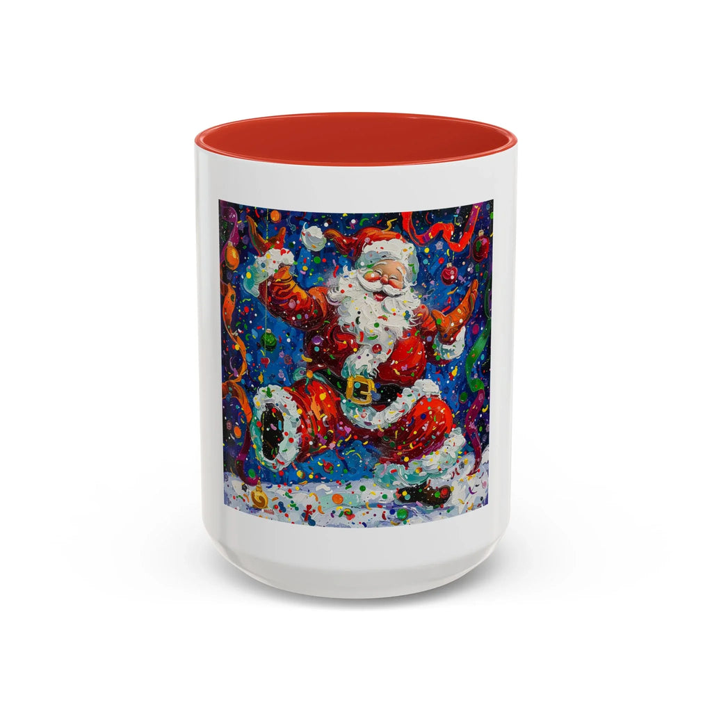 Festive Santa Coffee Mug, Christmas Mug, Holiday Gift Mug, Santa Claus Cup, Winter Decor - 250 USA Celebration
