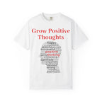 Grow Positive Thoughts T-shirt | Positive Word Cloud Mental Health Tee - 250 USA Celebration