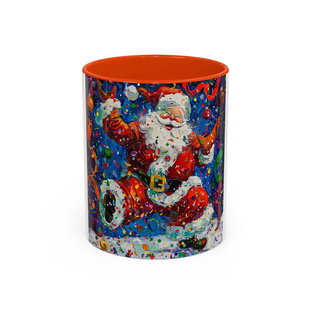 Colorful Mugs (11oz, 15oz) Santa Claus Coffee Cup, Santa Claus Coffee Mug - 250 USA Celebration