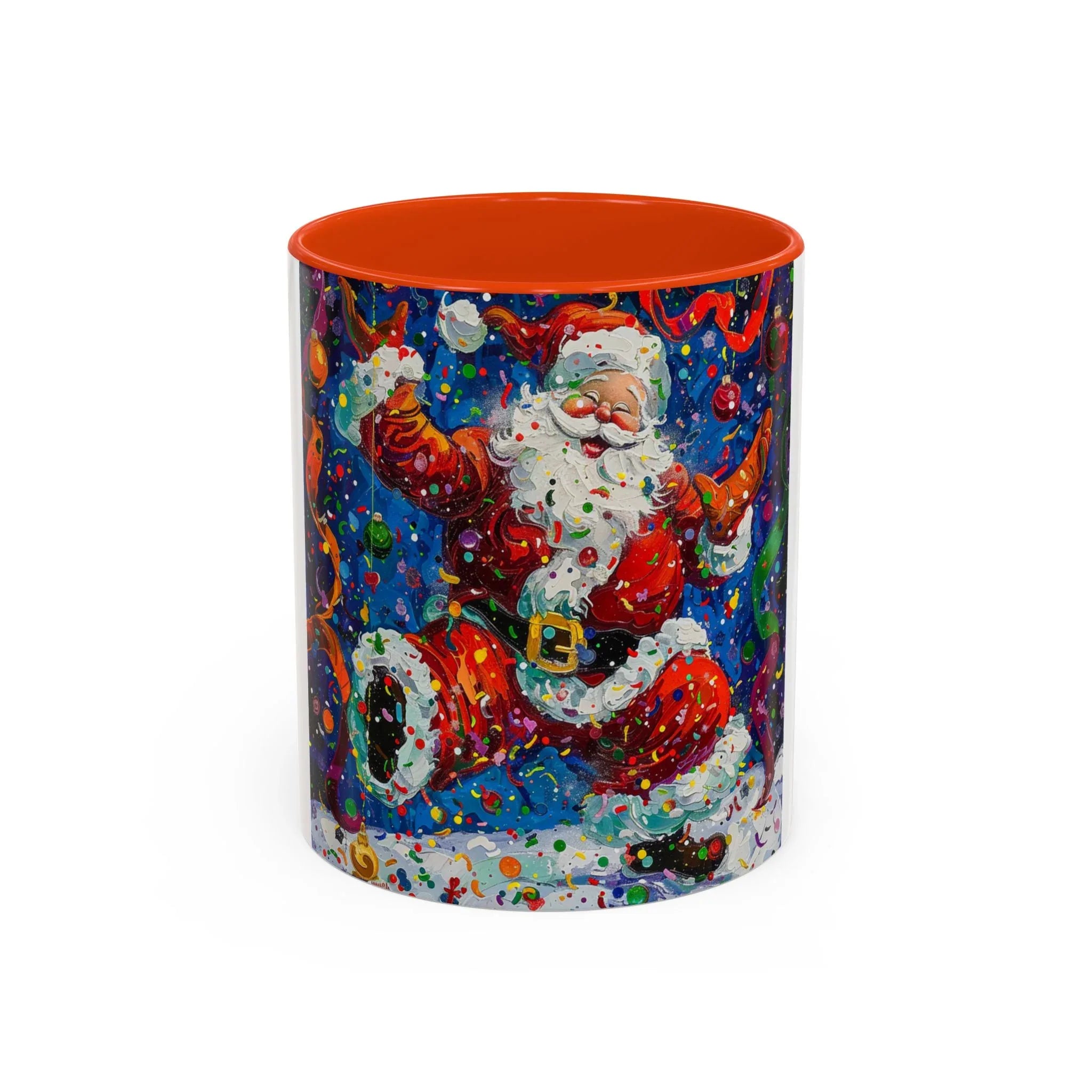 Colorful Mugs (11oz, 15oz) Santa Claus Coffee Cup, Santa Claus Coffee Mug - 250 USA Celebration