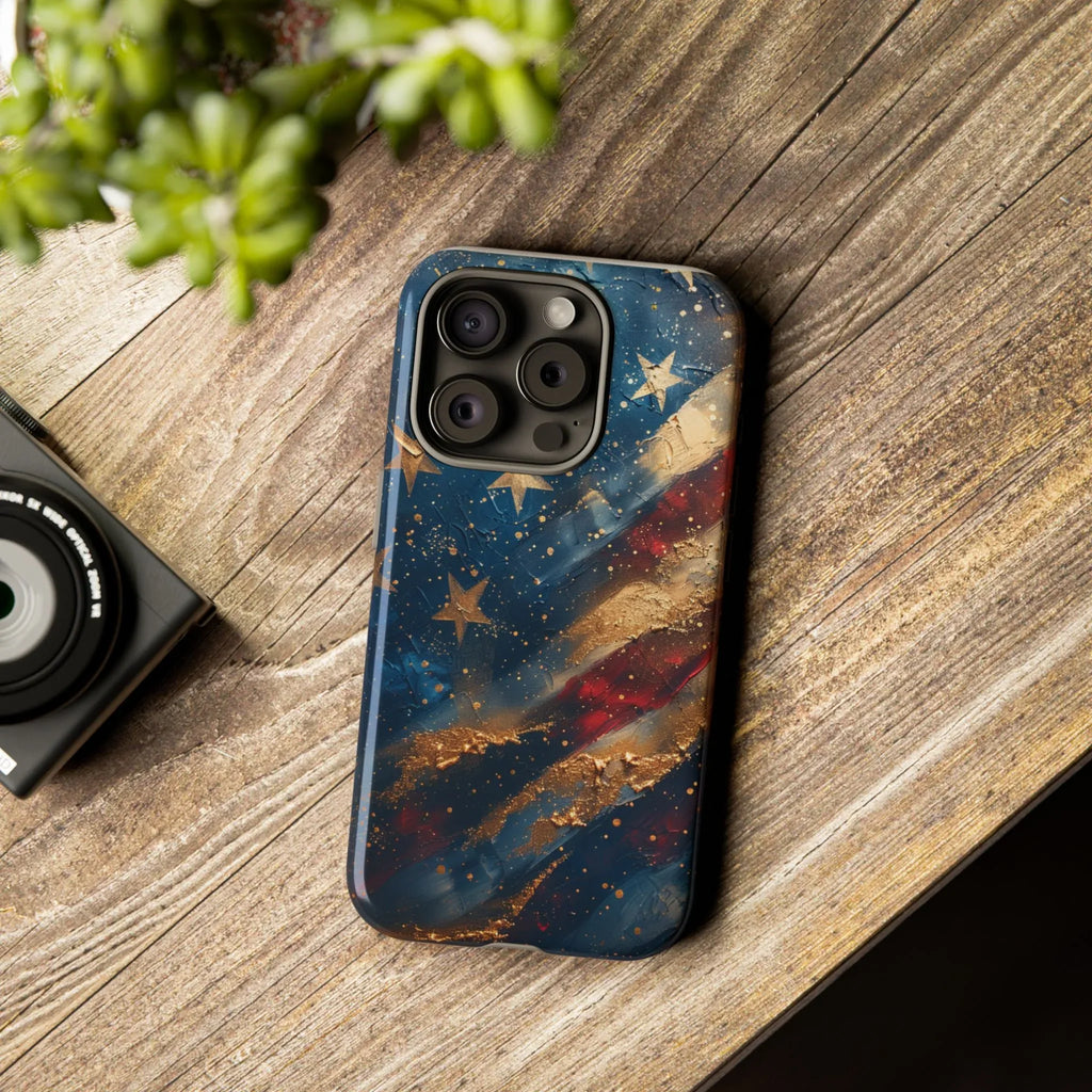 Distressed American Flag phone case | tough cases - 250 USA Celebration