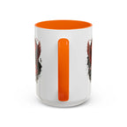 Red Eagle Emblem Accent Coffee Mug | Patriotic Eagle Design - 250 USA Celebration