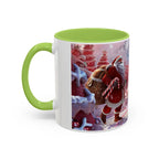 Coffee Mug, Festive Santa in Candy Wonderland, 11oz, 15oz, Tim Burton Style, Whimsical Holiday Cup, Christmas Gift, Hot Cocoa Mug - 250 USA Celebration