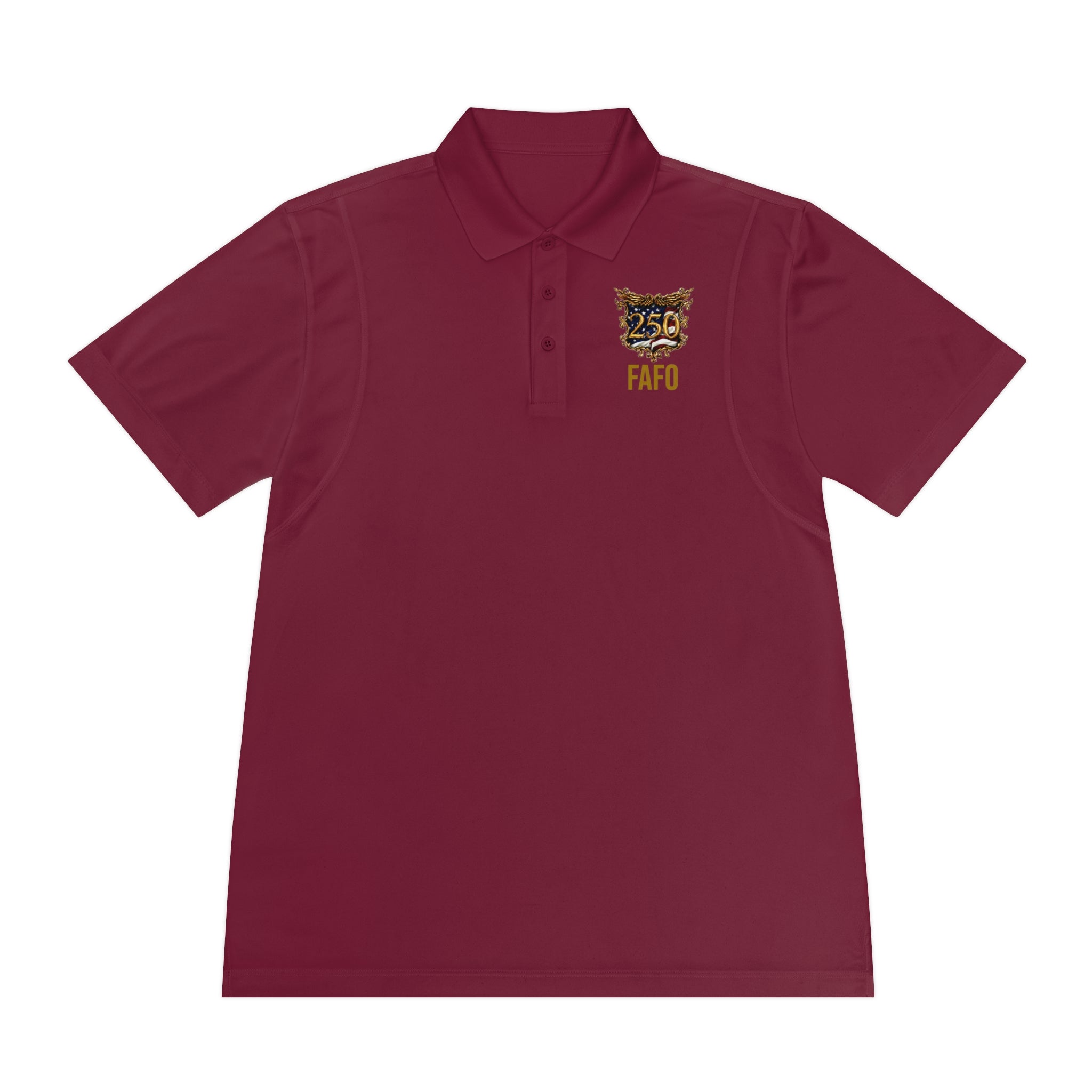 Polo Shirt — 250th Anniversary FAFO Crest (1776–2026) with Sovereign Crest "FAFO" Heritage Polo
