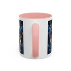 Santa Sleigh with Reindeer Coffee Mug | Christmas Moon Accent Mug - 250 USA Celebration