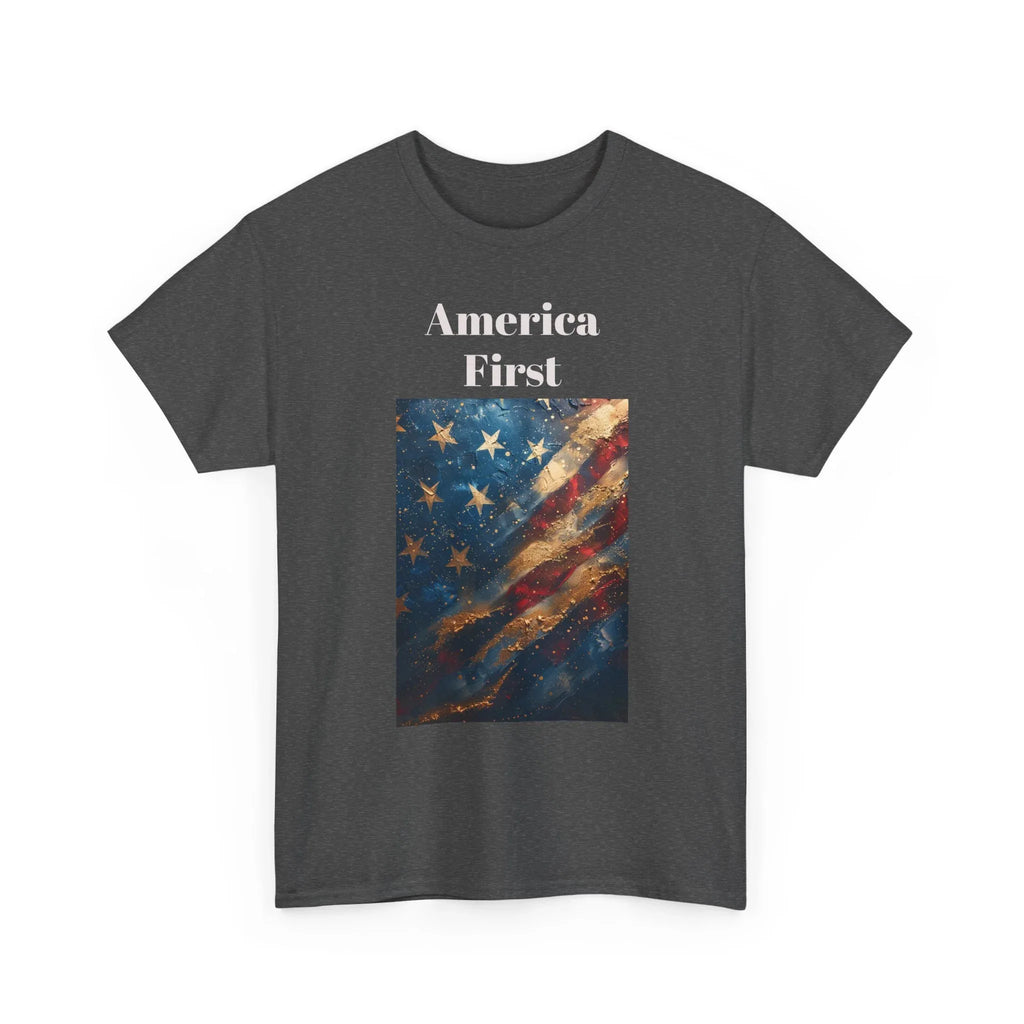 Vintage American Flag Tee, Patriotic Apparel, Independence Day Shirt, Unisex Cotton T-Shirt, Memorial Day Gift, America First Design - 250 USA Celebration