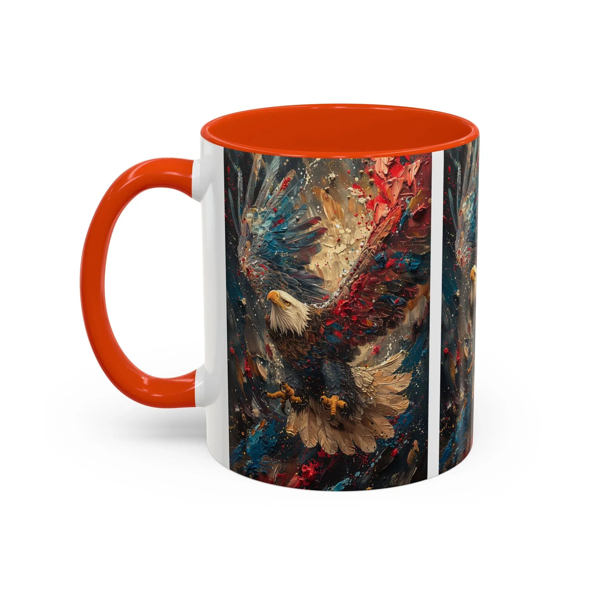 Colorful Mugs (11oz, 15oz) Patriotic Eagle Coffee Mug, American Eagle Coffee Cup - 250 USA Celebration
