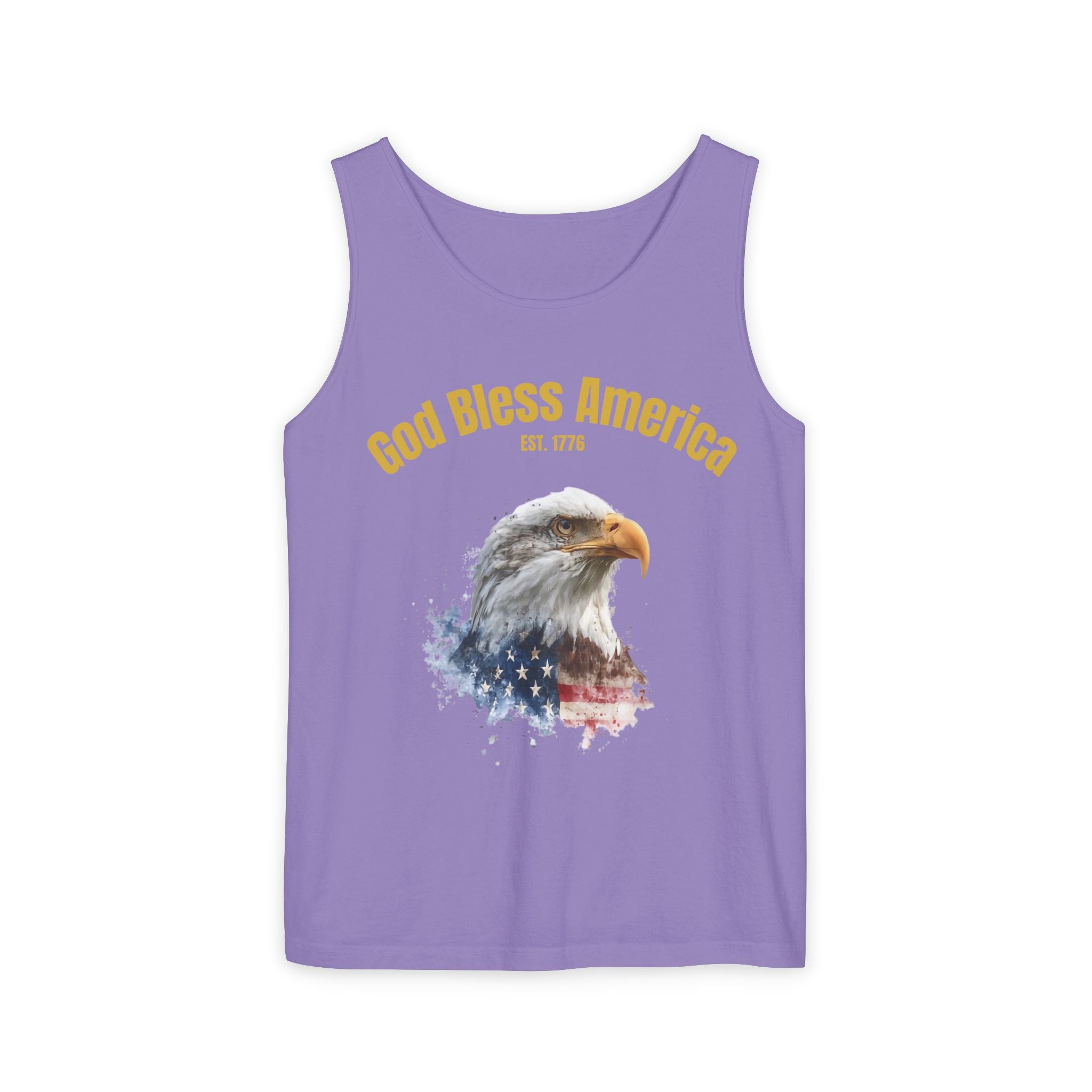America 250 Tank Top | Official 250th Anniversary Edition American Bald Eagle watercolor flag Tank Top | Patriotic Eagle design