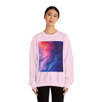 Abstract Nebula Art Crewneck Sweatshirt | Colorful Galaxy Print - 250 USA Celebration