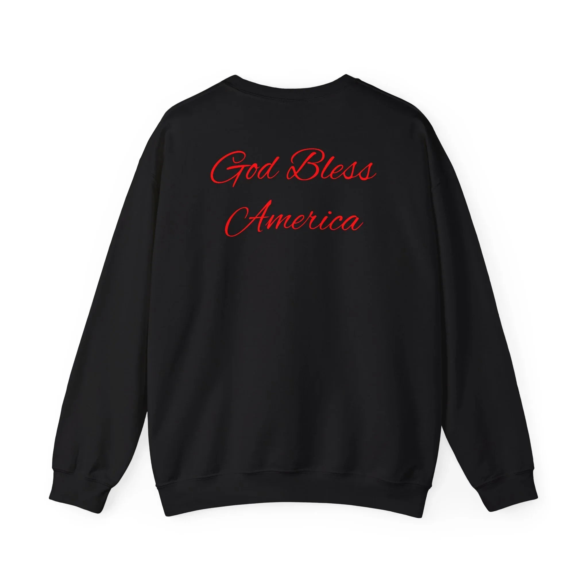 God Bless America Eagle Artwork crewneck sweatshirt | Patriotic eagle collage - 250 USA Celebration