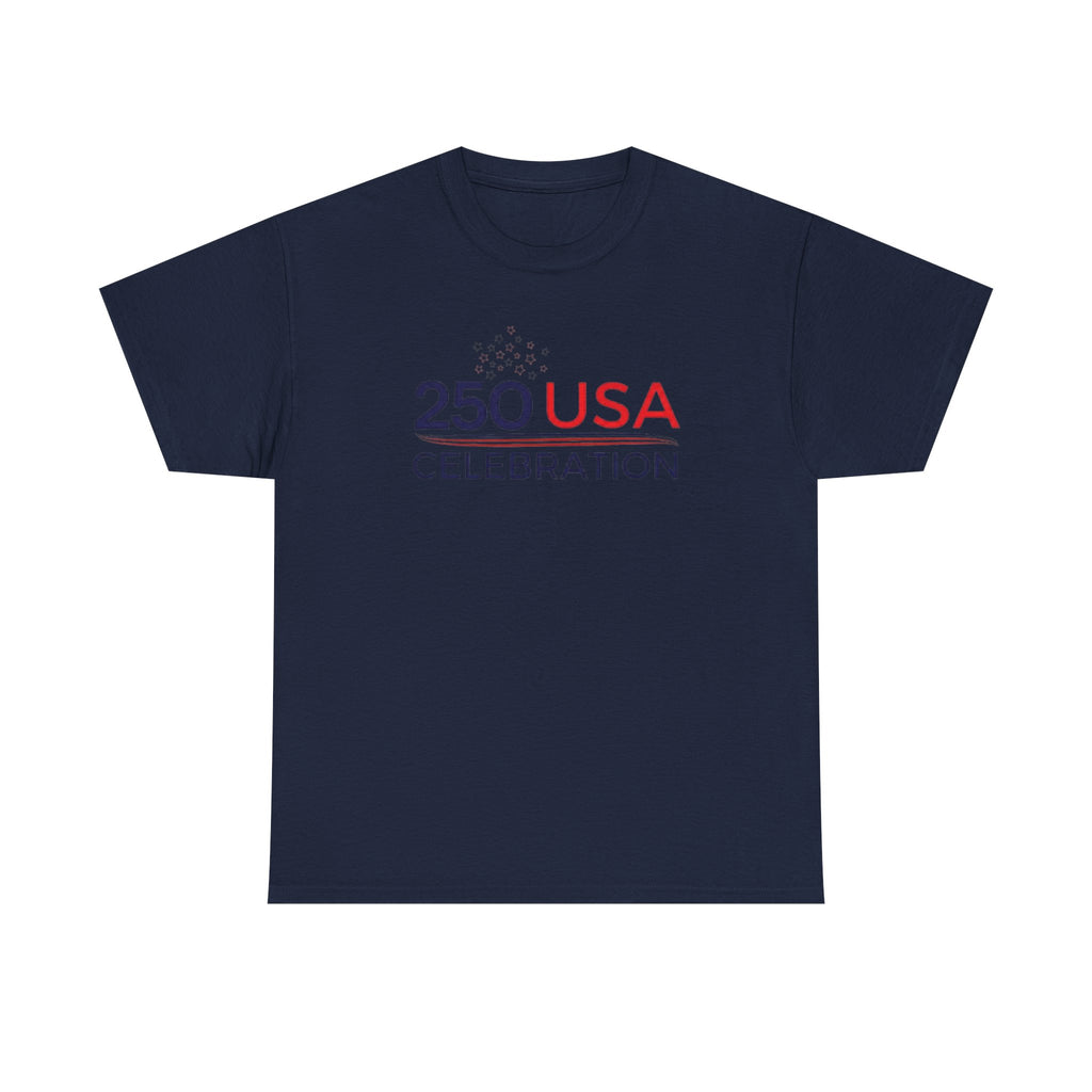 America 250 Tee Shirt | Official 250th Anniversary Edition - 250 USA Celebration Chest Logo Tee | Fourth of July Americana T-Shirt