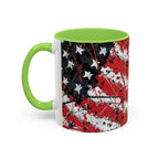 Abstract American Flag Mug | 11oz or 15oz Ceramic - 250 USA Celebration