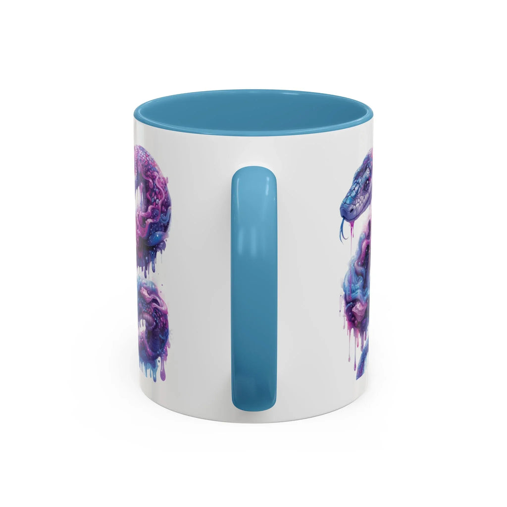 Psychedelic Ouroboros Snake Mug | Rainbow Galaxy Fractal Mushrooms - 250 USA Celebration