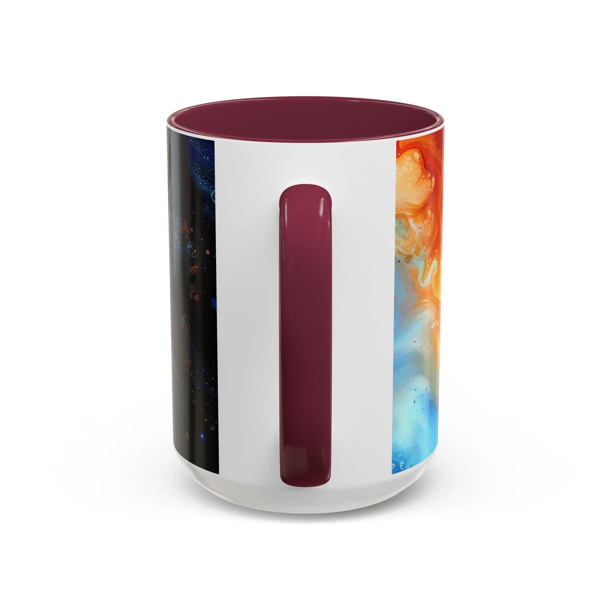 Colorful Mugs (11oz, 15oz) Intense abstract oil splat- coffee cup - 250 USA Celebration