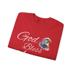 God Bless America eagle graphic Sweatshirt | patriotic USA flag-inspired design - 250 USA Celebration