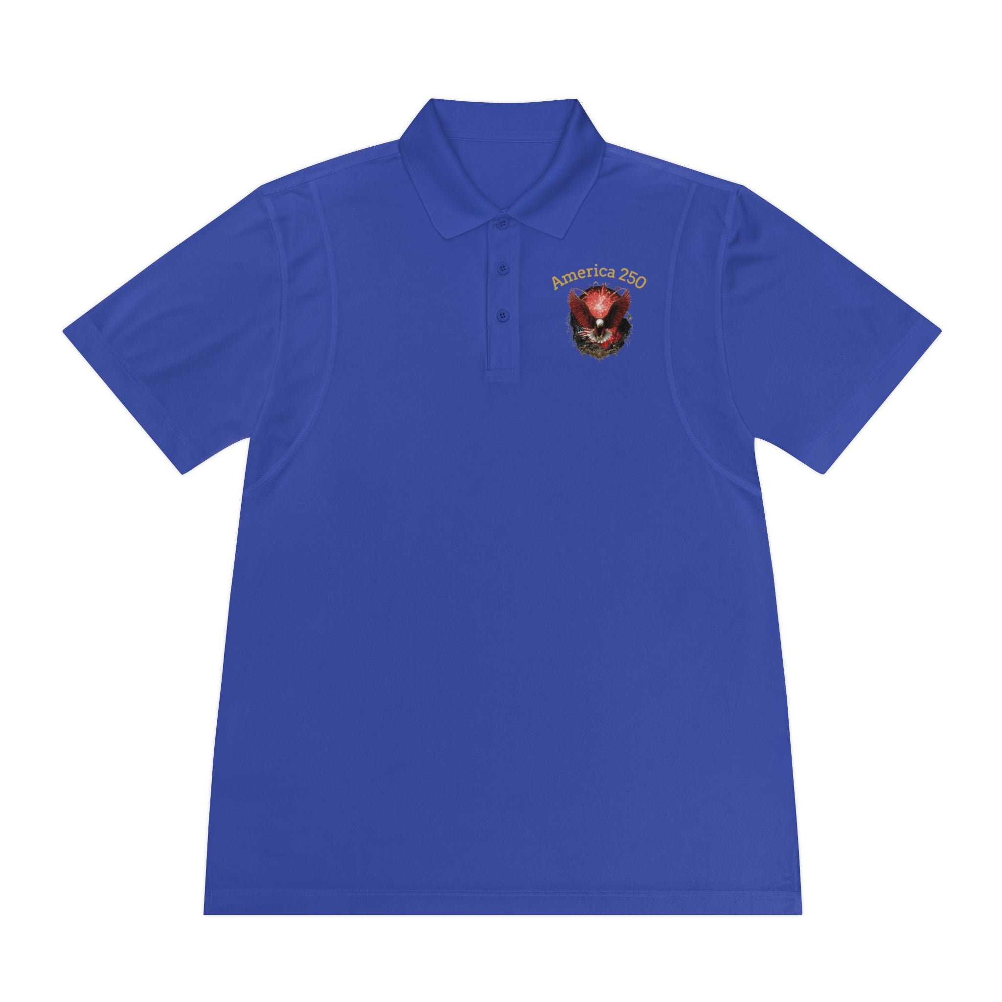 The "America 250" Commemorative Sport Polo – 1776–2026 Edition - America 250 Eagle Polo Shirt — Patriotic Men's Sport Polo