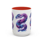 Psychedelic Ouroboros Snake Mug | Rainbow Galaxy Fractal Mushrooms - 250 USA Celebration