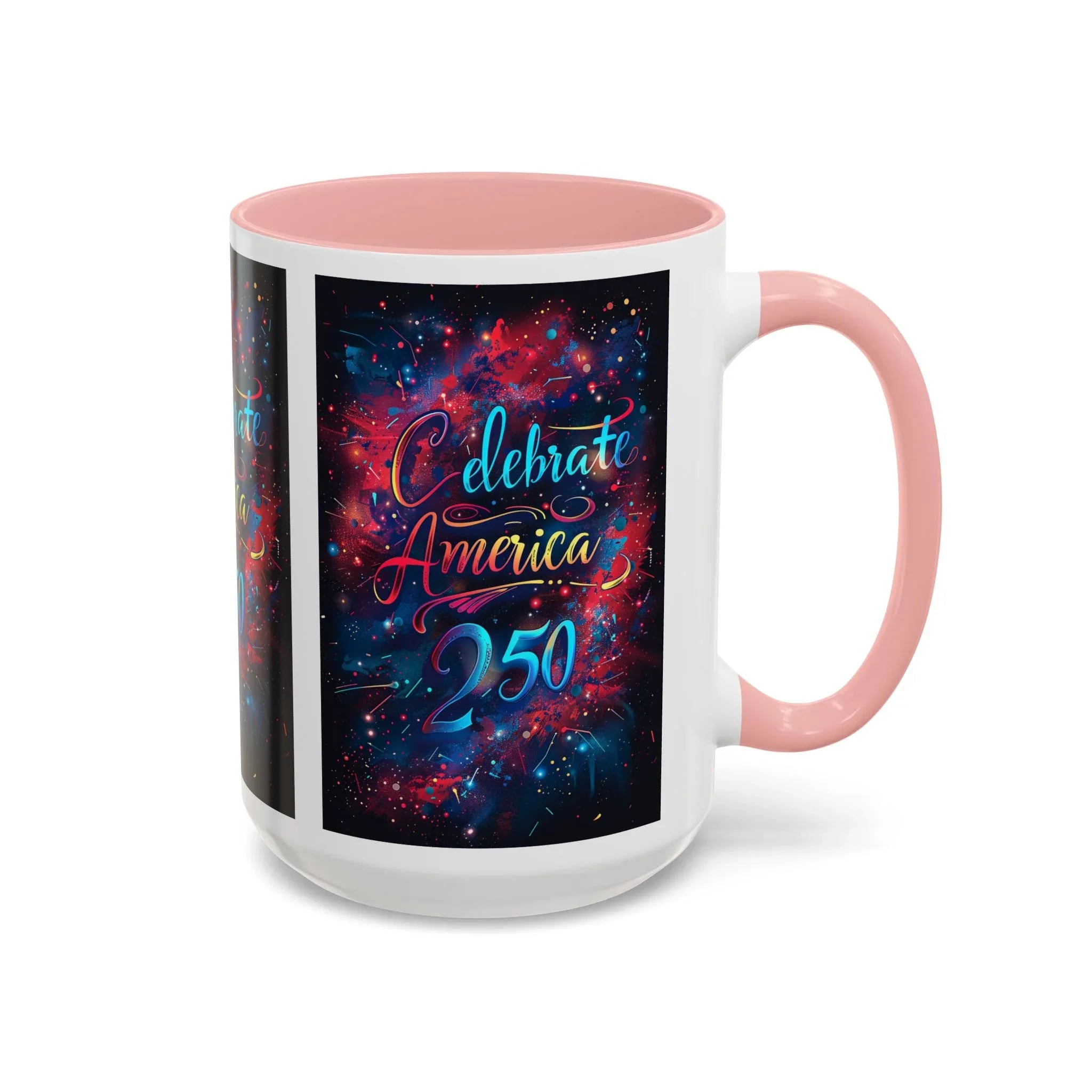 Celebrate America 250 Mug | Accent Coffee Mug 11oz 15oz - 250 USA Celebration