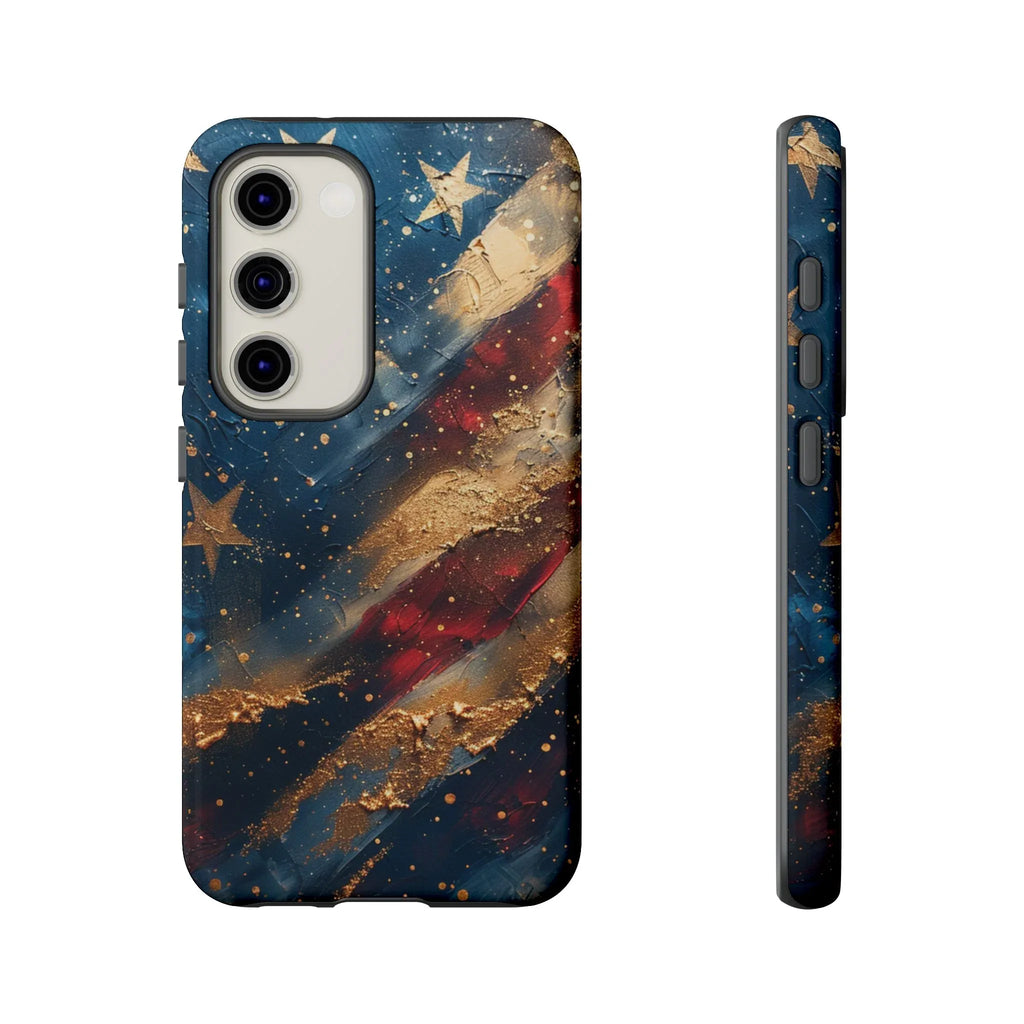 Patriotic Phone Case, Tough Cases with American Flag Design, Stylish Phone Accessories, USA Pride Gift, Durable Cases for All Occasions - 250 USA Celebration