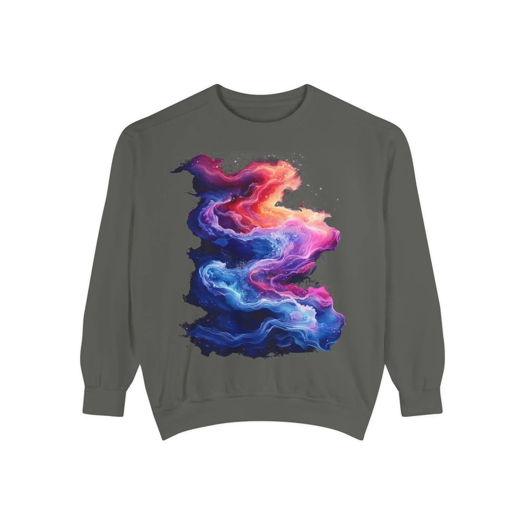 Hyper Bloom Fracture: Psychedelic tee with shattering florals in electric turquoise & magenta flares. Unisex trippy festival flair! - 250 USA Celebration