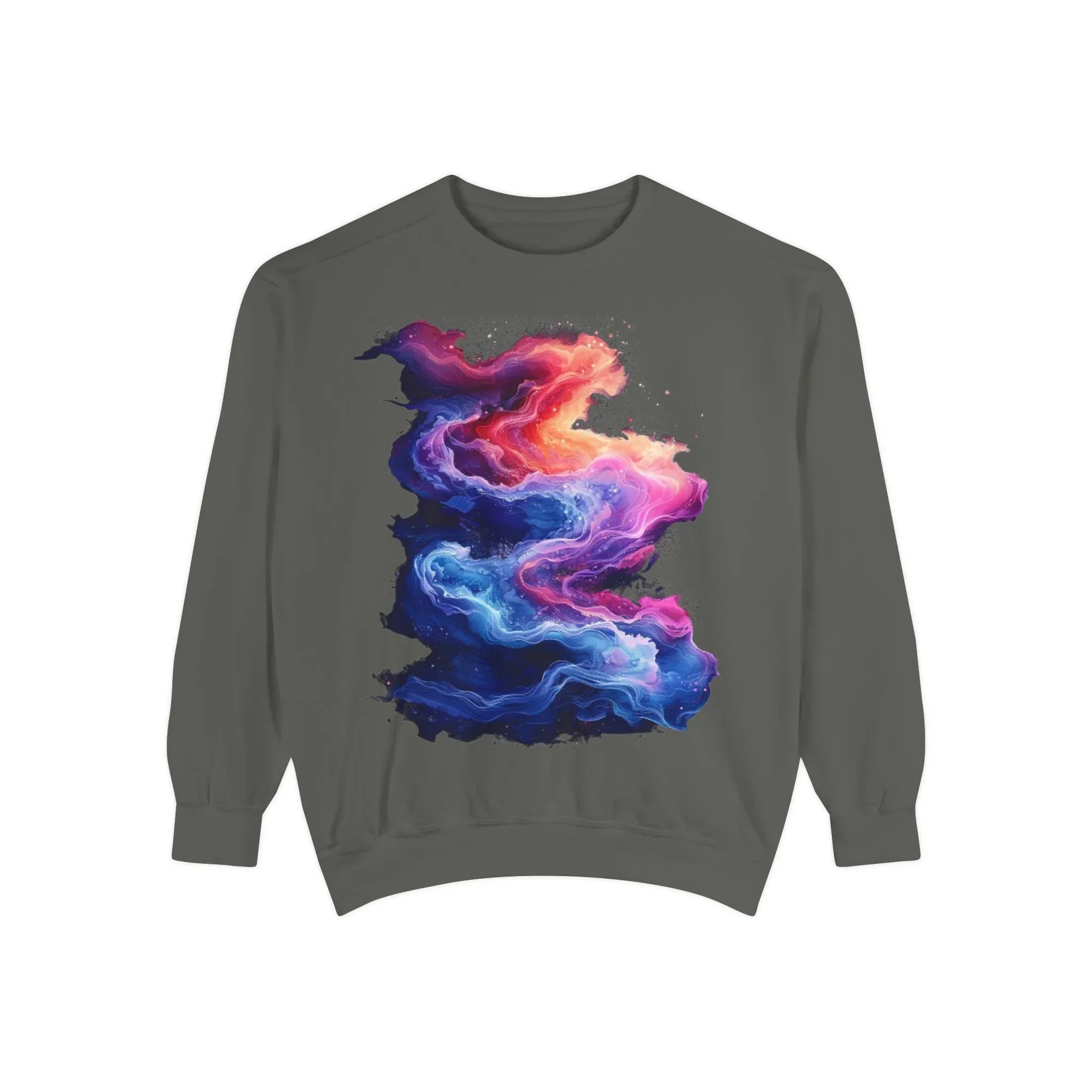 Hyper Bloom Fracture: Psychedelic tee with shattering florals in electric turquoise & magenta flares. Unisex trippy festival flair! - 250 USA Celebration